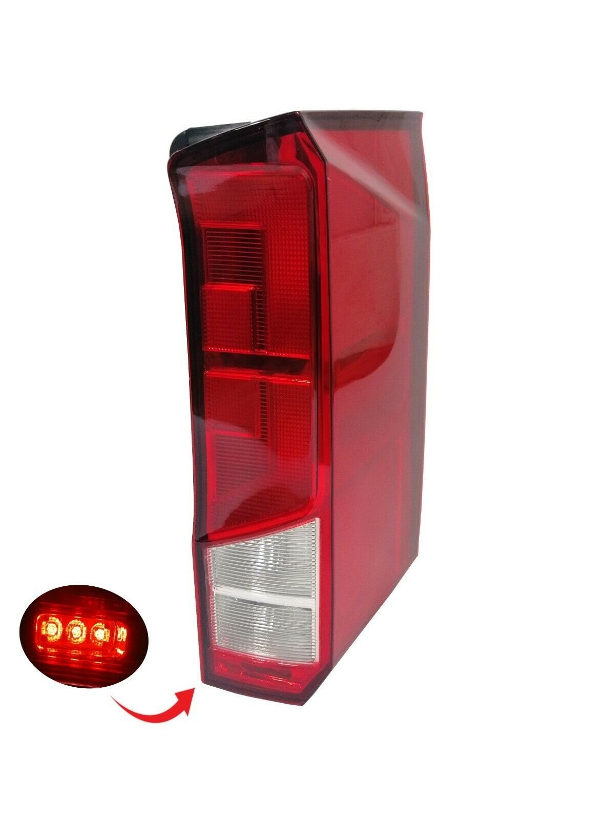 2 x Volkswagen Crafter 2017+ Van Rear Tail Lights Set BUS VAN Set